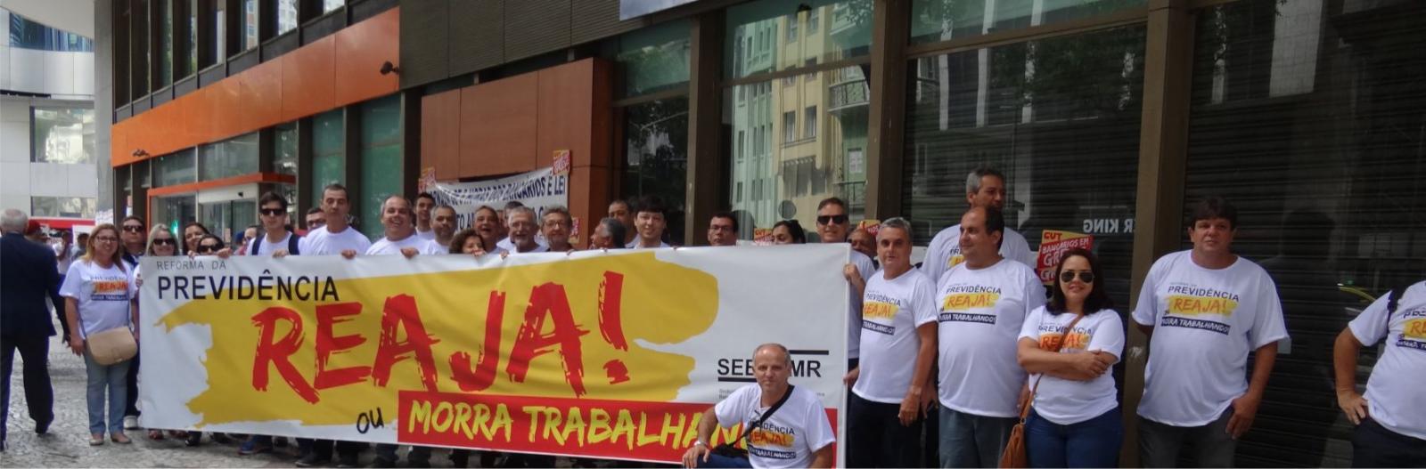 Bancários de Macaé farão protesto contra a Reforma da Previdência