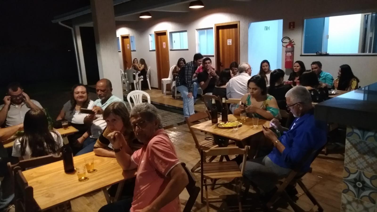 Inicio das atividades noturna, na Sede Campestre