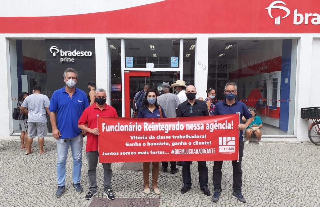 Funcionário do Bradesco reintegrado nesta sexta 13/11
