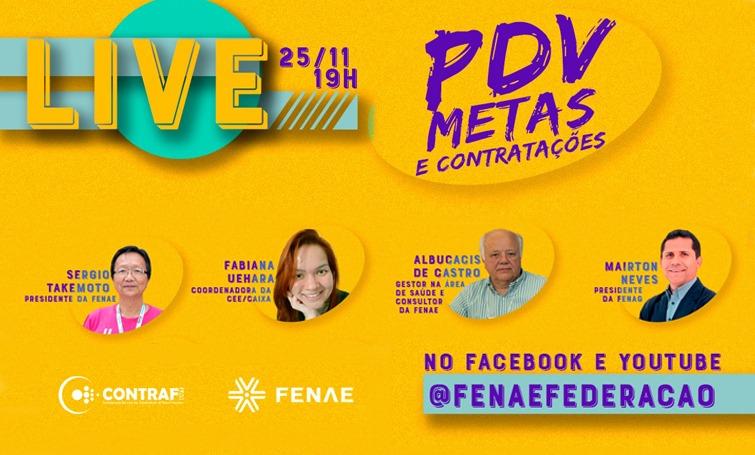 Live da Contraf-CUT e Fenae debate condições de trabalho nesta quarta (25)