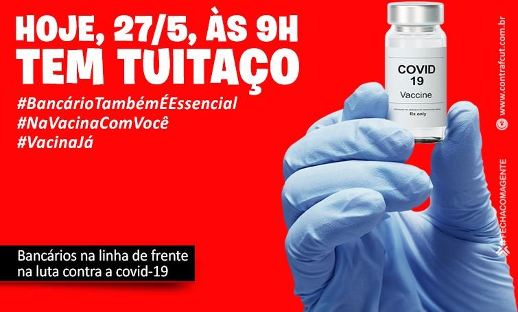 Hoje tem tuitaço por vacina para a categoria