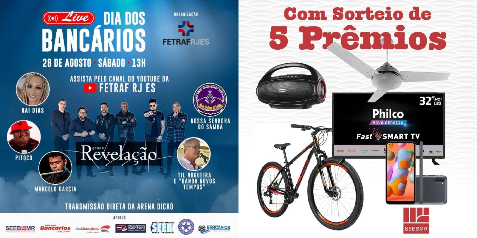 Dia dos Bancários  marcado com uma Live com quase 4000 visualizações até o momento