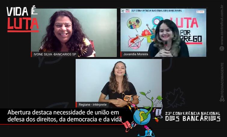 Abertura da Conferência Nacional reúne mais de 1.200 Bancários online