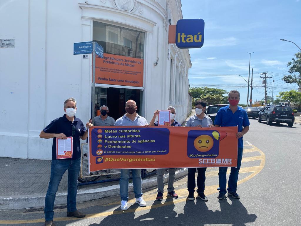 Sindicatos dos Bancários fazem atos pelo país no Dia Nacional de Luta dos Funcionários do Banco Itaú-Unibanco