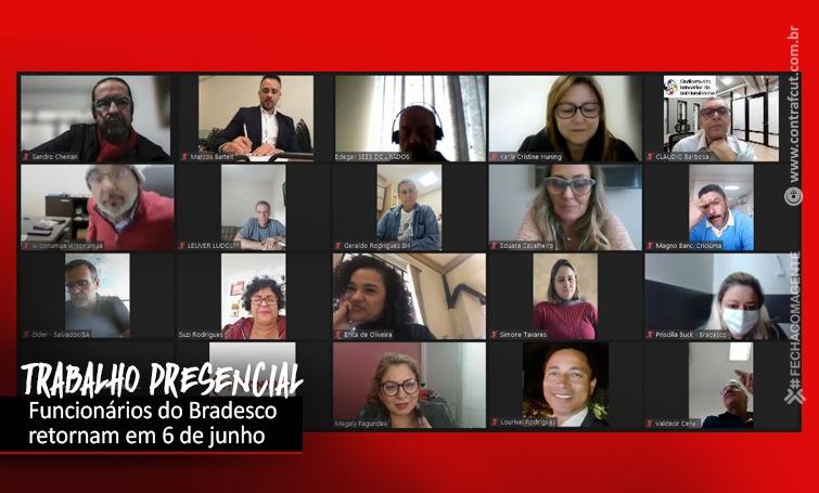 COE e Bradesco negociam retorno ao trabalho presencial