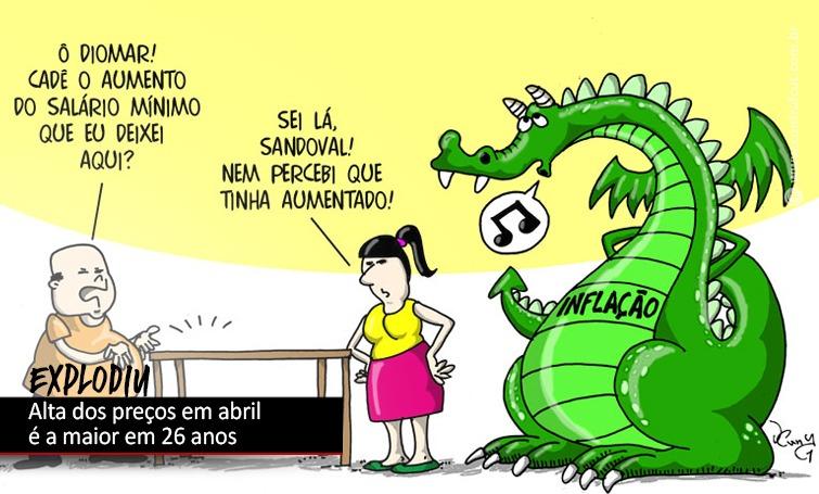 Inflação dispara e passa de 12% no período de um ano