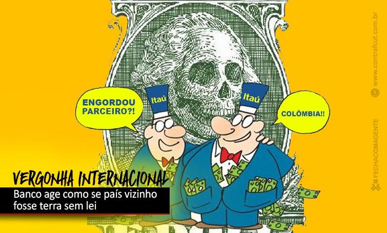 Itaú desrespeita acordos e legislação da Colômbia para demitir