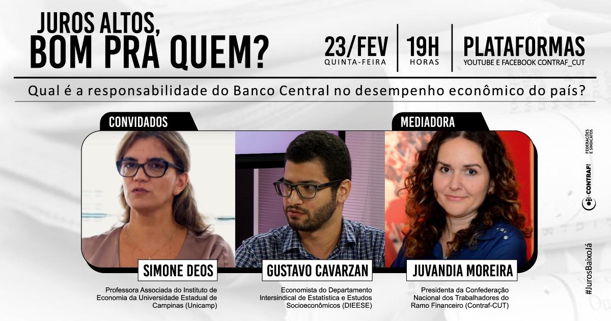 Seminário digital discute papel da Selic no desempenho econômico do país