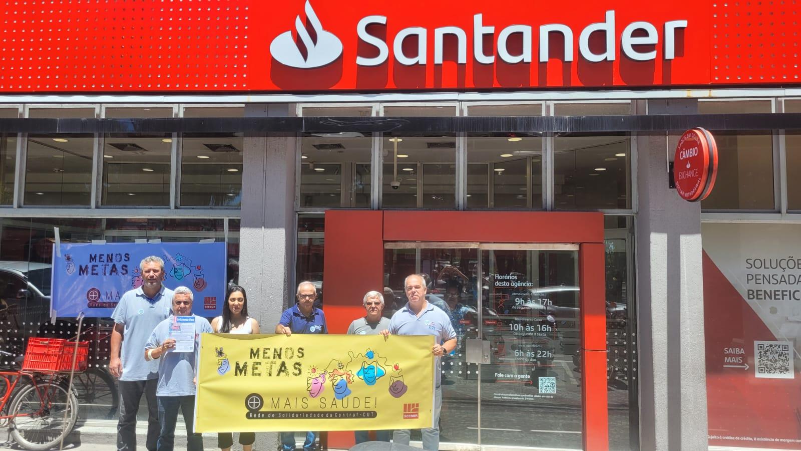 Sindicato de Macaé realizou nesta data, (08/11) mais uma ação da Campanha Menos Metas, Mais Saúde