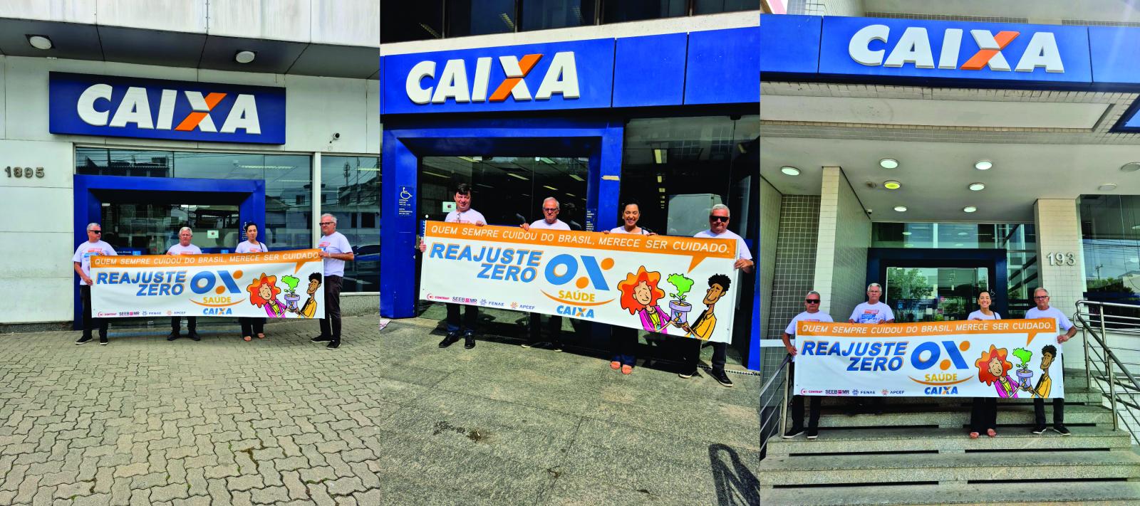 Empregados realizam Dia Nacional de Luta em defesa do Saúde Caixa